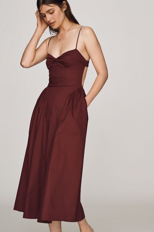 NIA 100% Cotton Destene Sweetheart Midi Dress #2