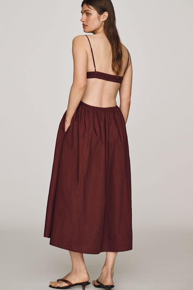 NIA 100% Cotton Destene Sweetheart Midi Dress #3
