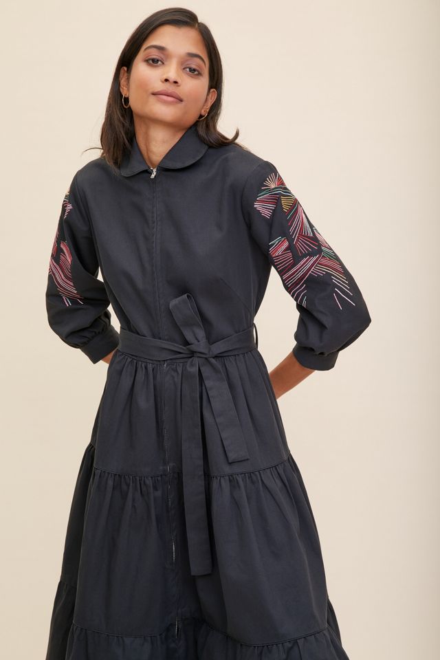 Tallulah & Hope Zip Midi Dress | Anthropologie UK