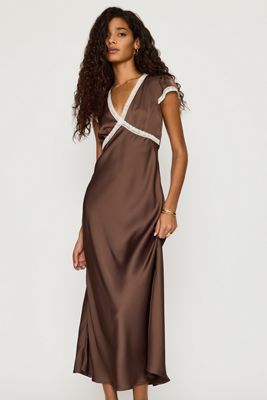 Faithfull The Brand Elvira Midi-Slip-Kleid