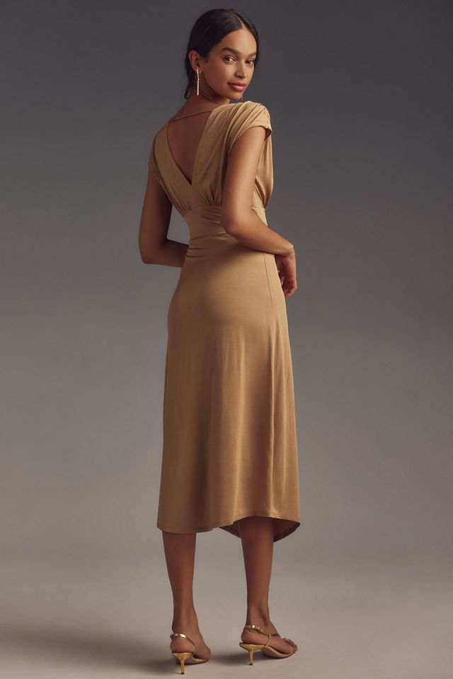 By Anthropologie V-Neck Ring Midi Dress #2