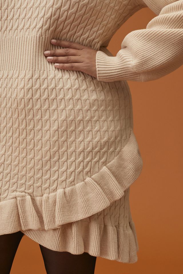 Ruffled Sweater Mini Dress #4