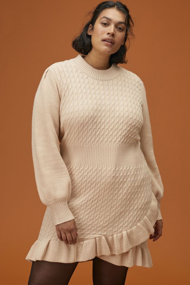 Ruffled Sweater Mini Dress #6