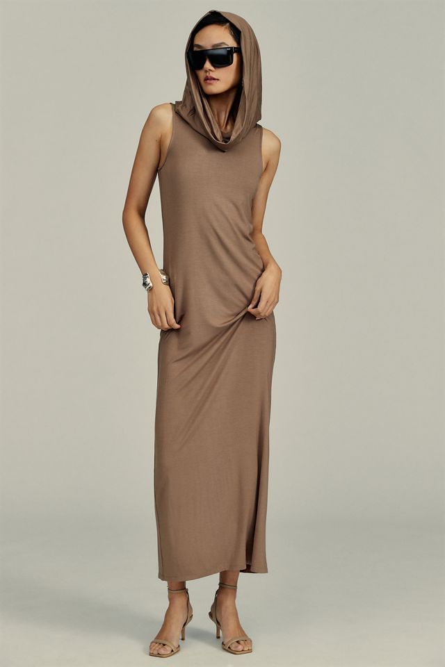 Flat White Sleeveless Slim Maxi Dress #1