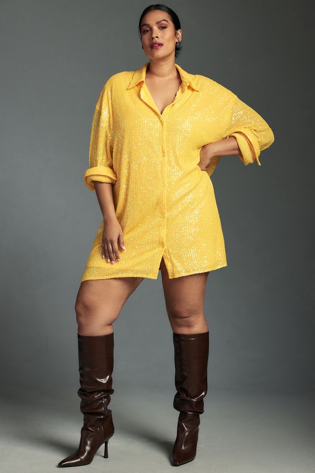 Sequin tunic dress plus sales size