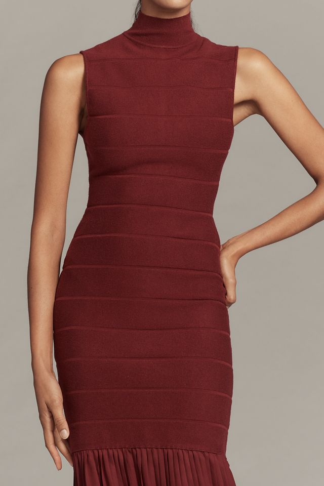 BLITHE Fitted Twofer Sweater Maxi Dress #1