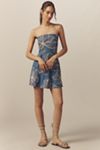 Flat White Strapless Mini Dress