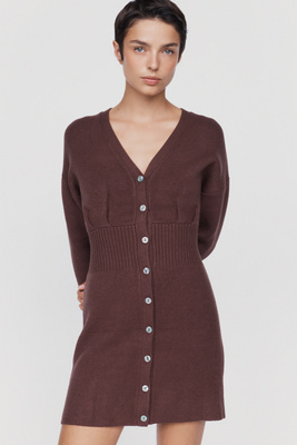 Flat White Sweater Mini Dress by Anthropologie