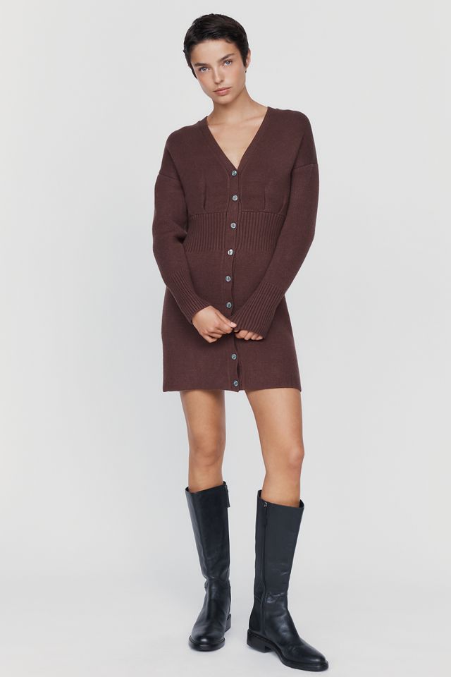 Flat White Sweater Mini Dress #1