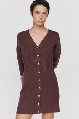 Flat White Sweater Mini Dress