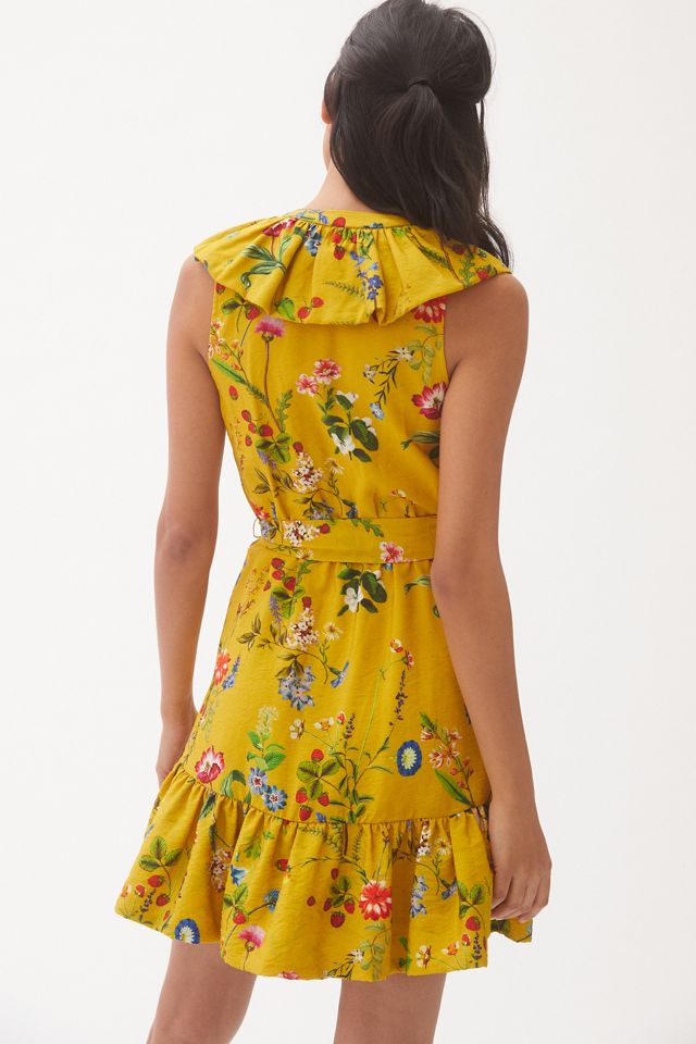 Maeve Floral-Wrap Mini Dress #2