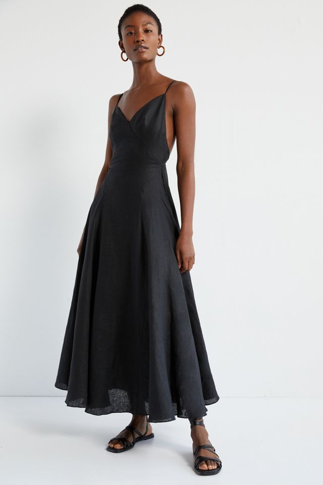 Sau Lee Linen Maxi Dress | Anthropologie