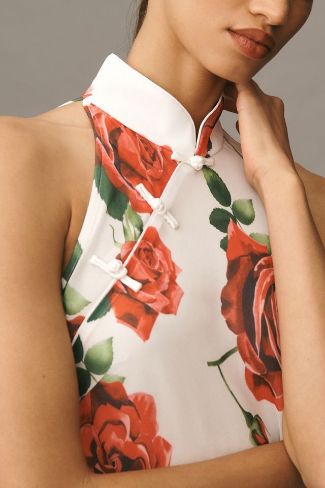 SAU LEE Gladys Halter Printed Maxi Dress #1