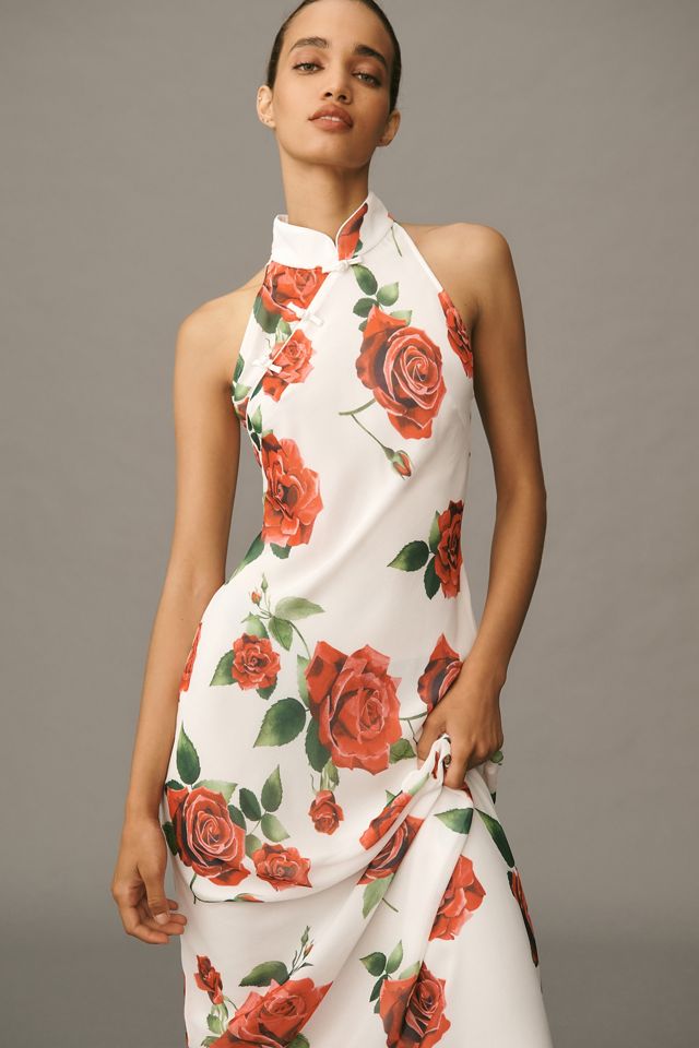 SAU LEE Gladys Halter Printed Maxi Dress #3