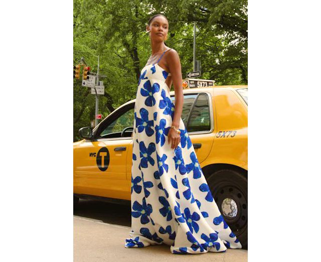 chinese dress ladies Sau Lee Marci Beaded Maxi Dress, White