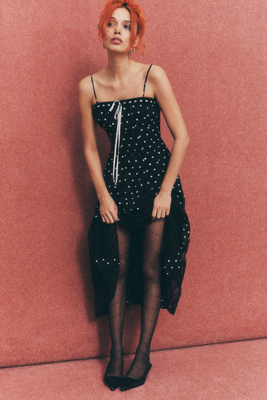 Arose Studio Brienne Square-neck Midi Dress In Black