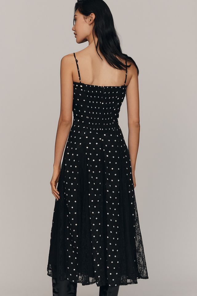 Arose Studio Brienne Square-Neck Midi Dress #7