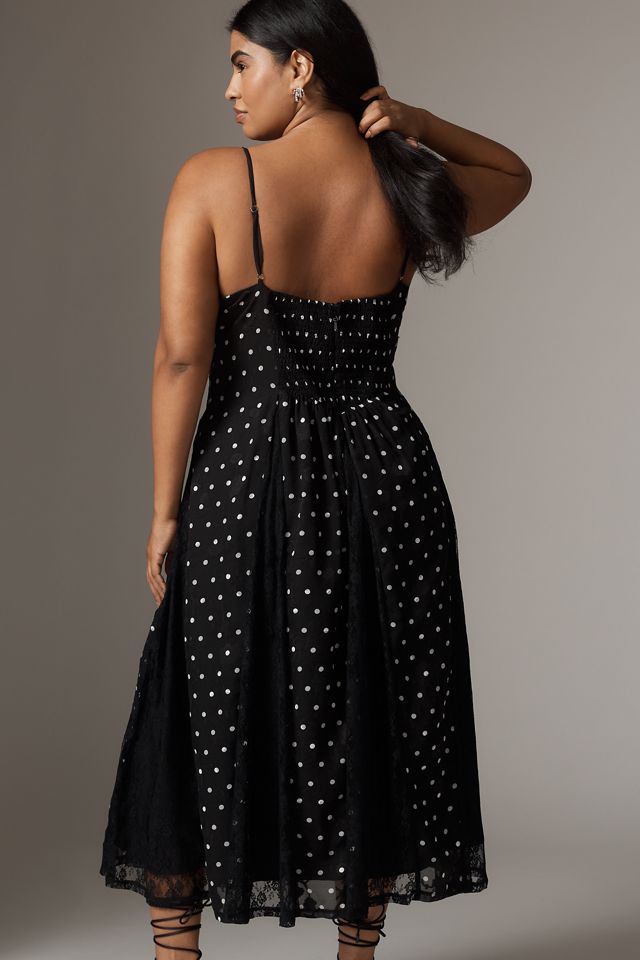 Arose Studio Brienne Square-Neck Midi Dress #1