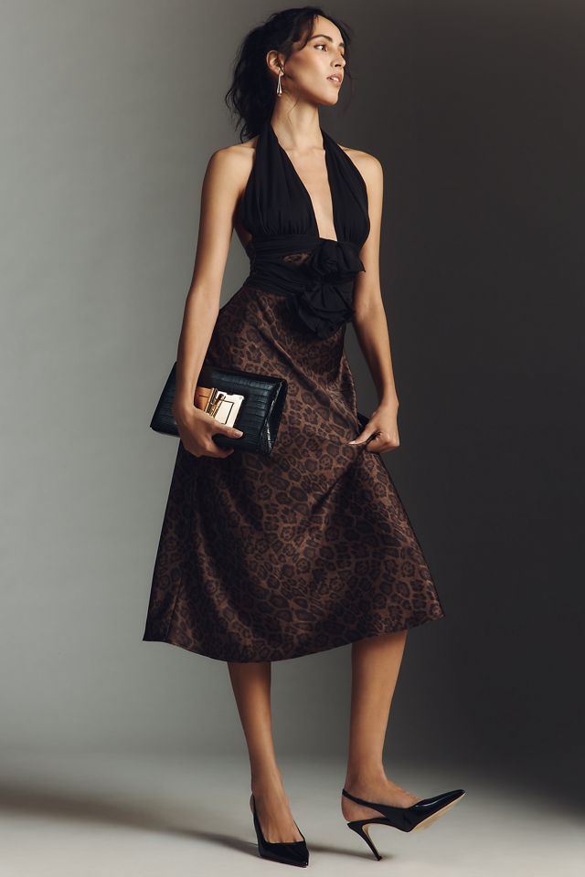 Arose Studio Kessara Halter Midi Dress #3