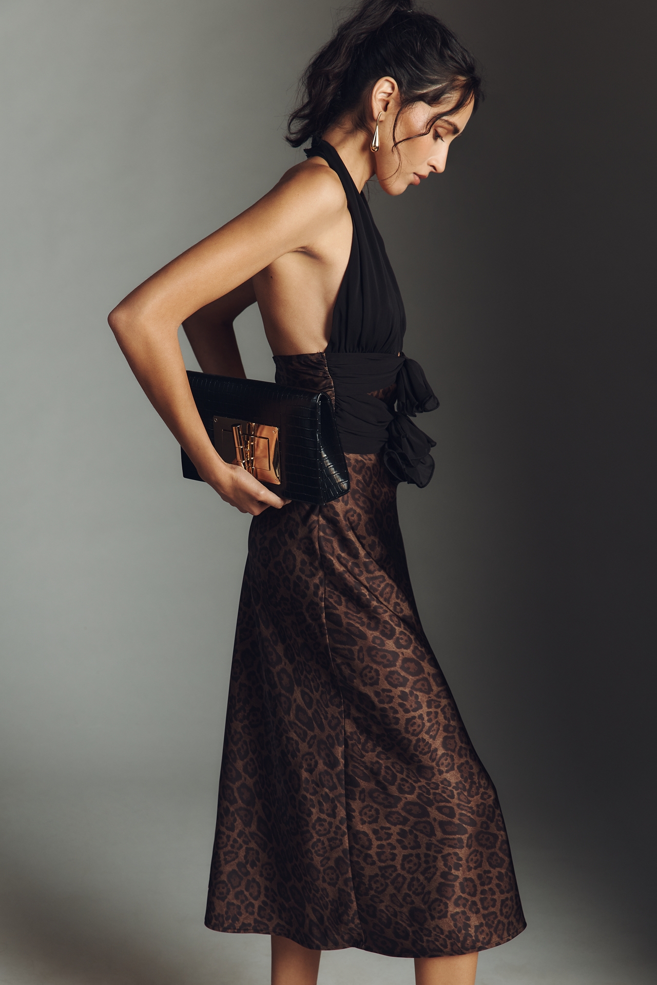 Arose Studio Kessara Halter Midi Dress