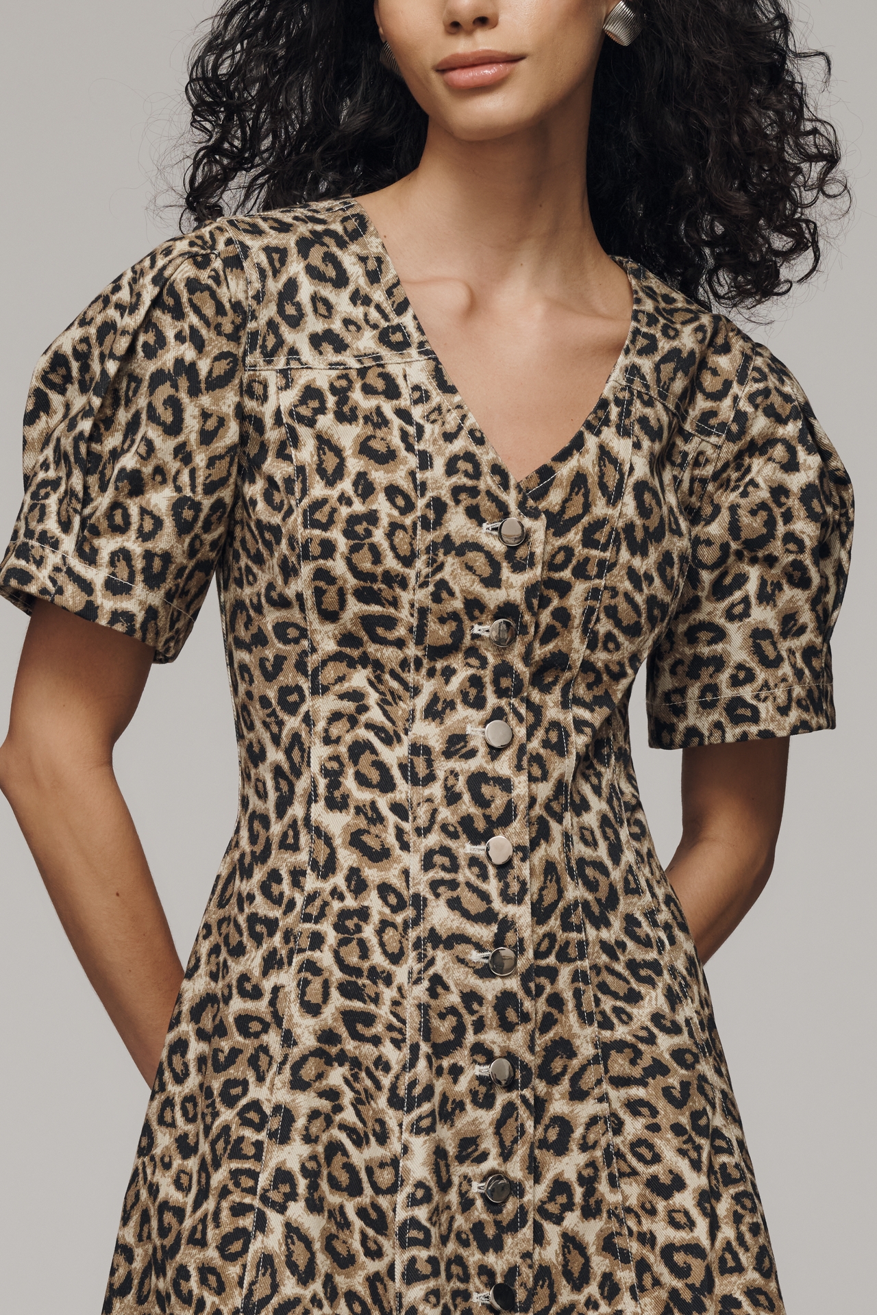 Arose Studio Cotton Jessamine Midi Shirt Dress