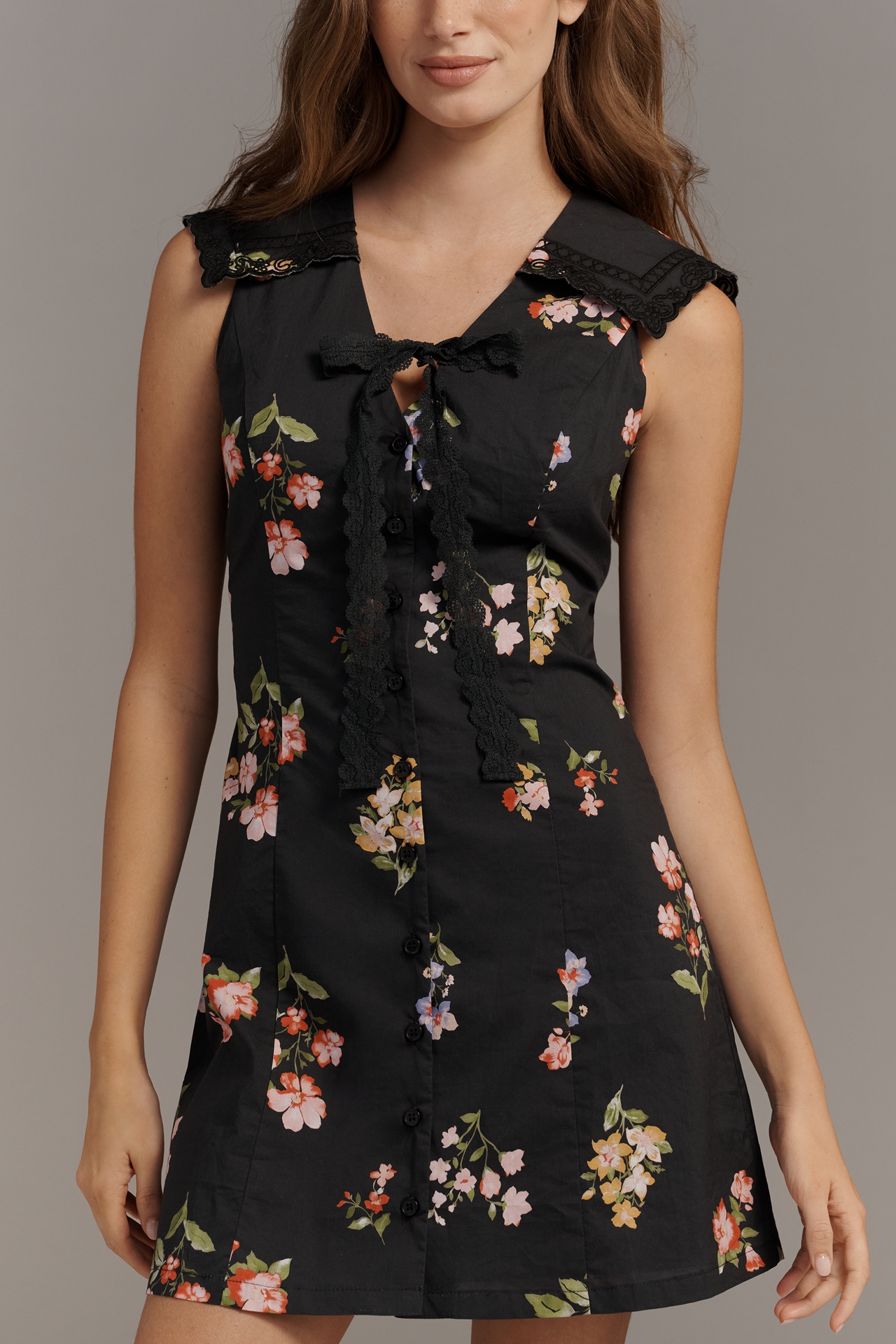 Arose Studio Charlie Sleeveless Collared Mini Dress