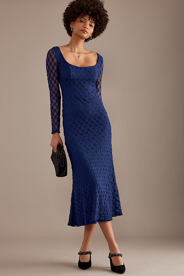 Bardot Adoni Long-Sleeve Lace Midi Dress