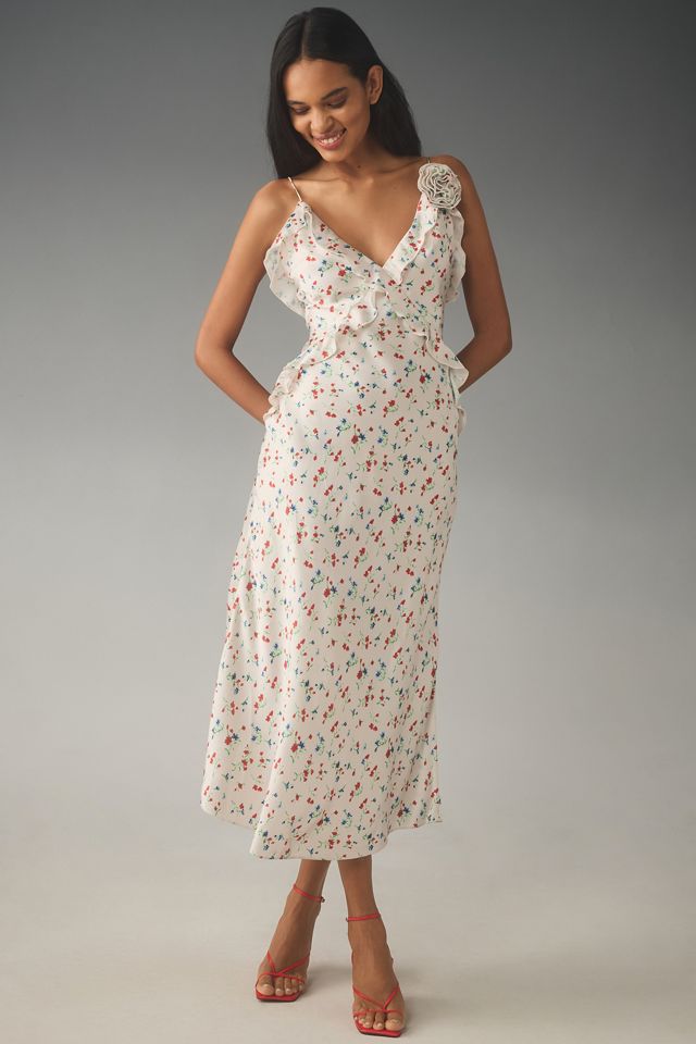 Bardot Olea Sleeveless Ruffle Midi Dress #1