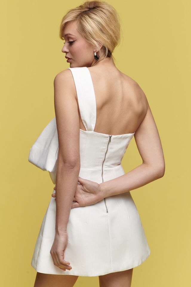 Bardot Bella One-Shoulder Bow Mini Dress #2