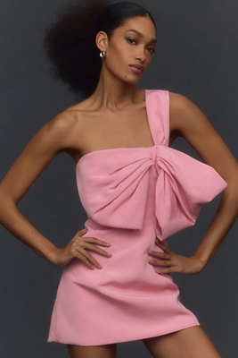 Bardot Bella Bow Mini Dress In Pink | ModeSens
