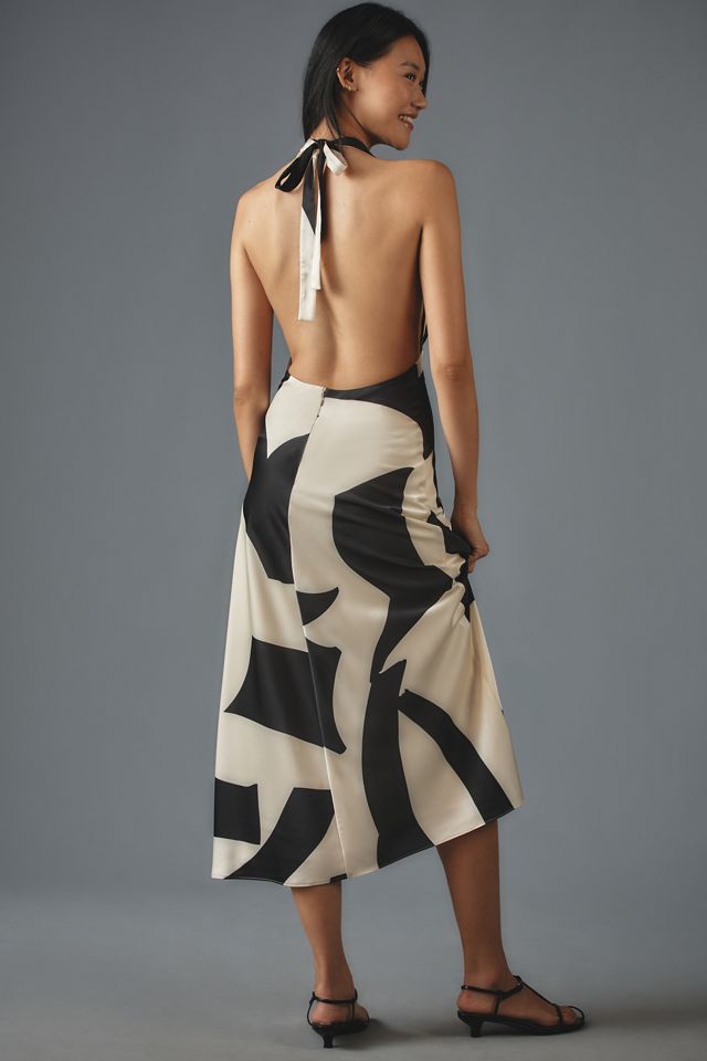 Bardot Citron Halter Midi Dress #3