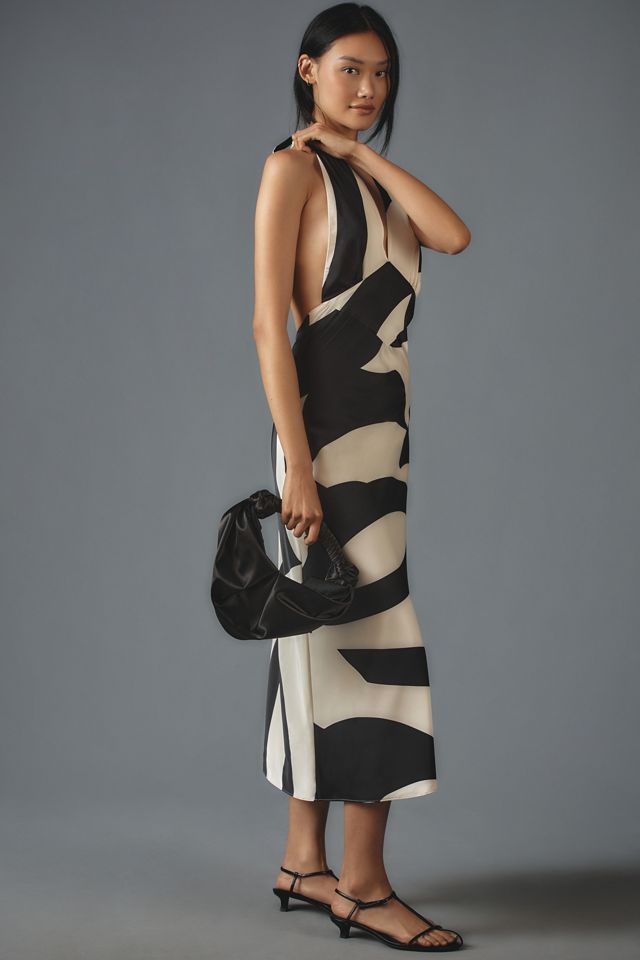 Bardot Citron Halter Midi Dress #4