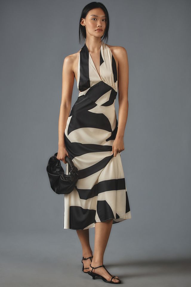 Bardot Citron Halter Midi Dress #2