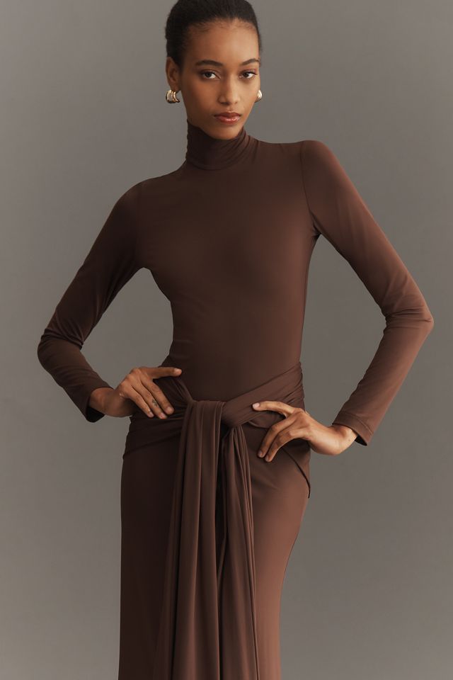Bardot Alix Tie-Front Maxi Dress