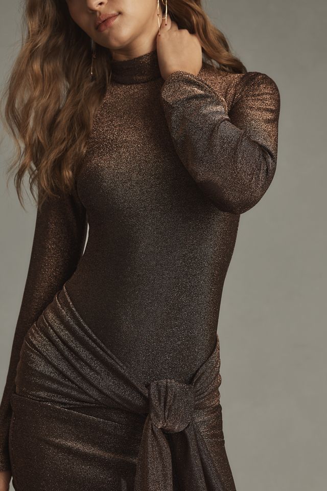Bardot Seraphina Long-Sleeve Tie-Front Mini Dress #2
