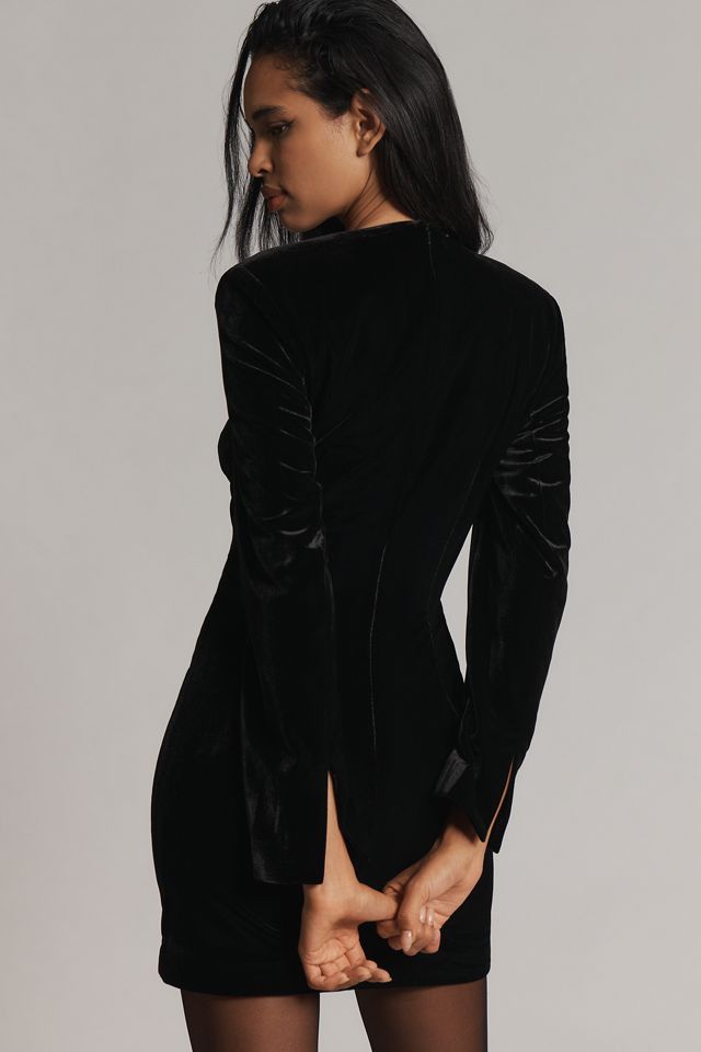 Bardot Audrina Velvet Mini Dress #1