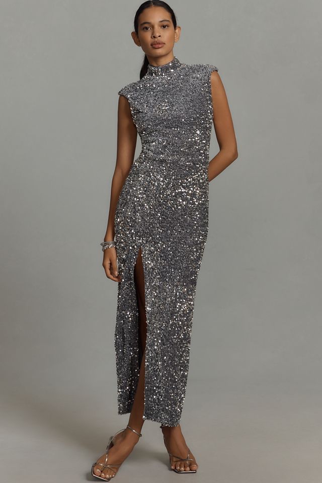 Bardot Kelso Velvet Sequin Maxi Dress #2