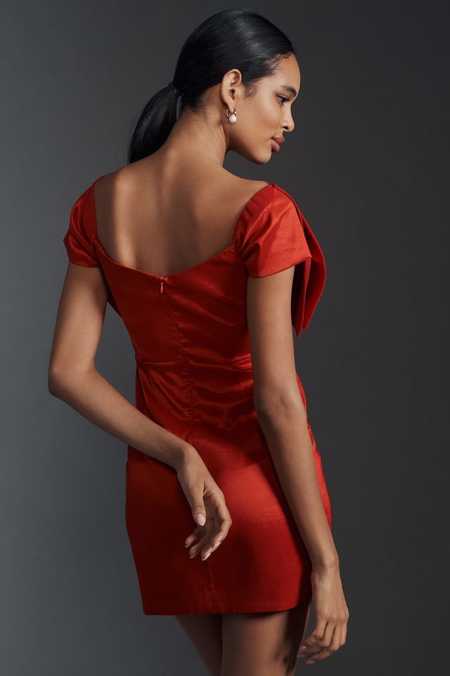 Bardot Mini Bow Dress #1