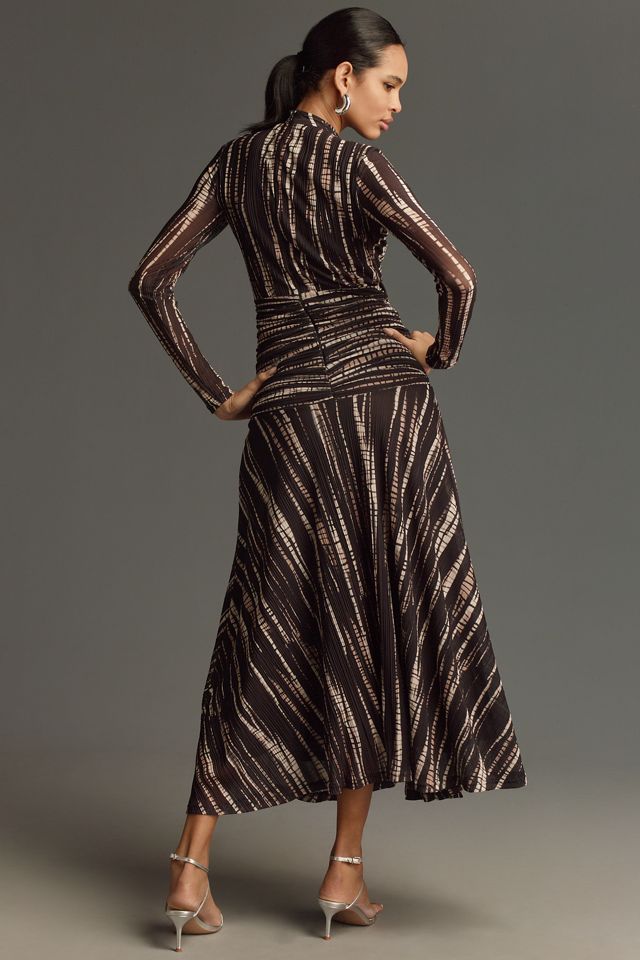 Bardot Lea Drop-Waist Mesh Dress | Anthropologie