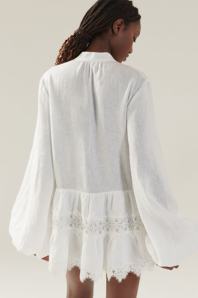 Bardot Antonia Long-Sleeve Lace Mini Dress #2