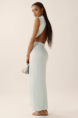 Delphine High-Neck Cutout Maxi Dress