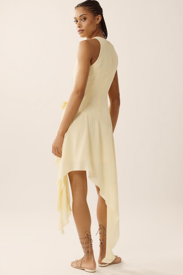 Bardot Ivana Georgette Ruffle Asymmetric High-Low Mini Dress #1
