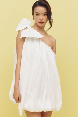 Bardot Razia One-Shoulder Bubble-Hem Mini Dress