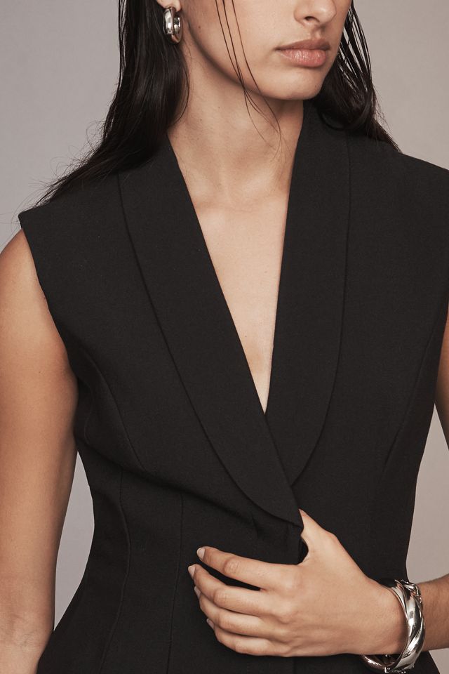 Bardot Destene Sleeveless V-Neck Blazer Mini Dress