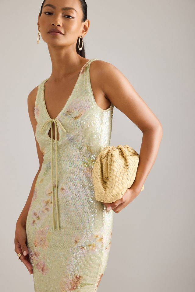 Robe mi-longue à sequins Bardot Eloda #4