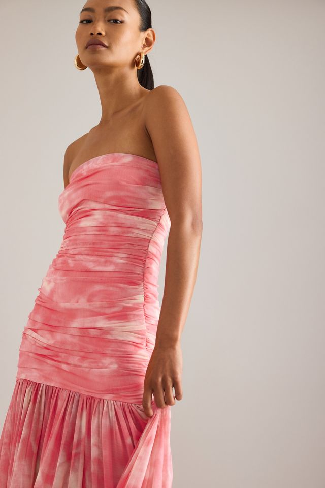 Robe Longue en Maille Bardot Solana Bustier Taille Basse #3