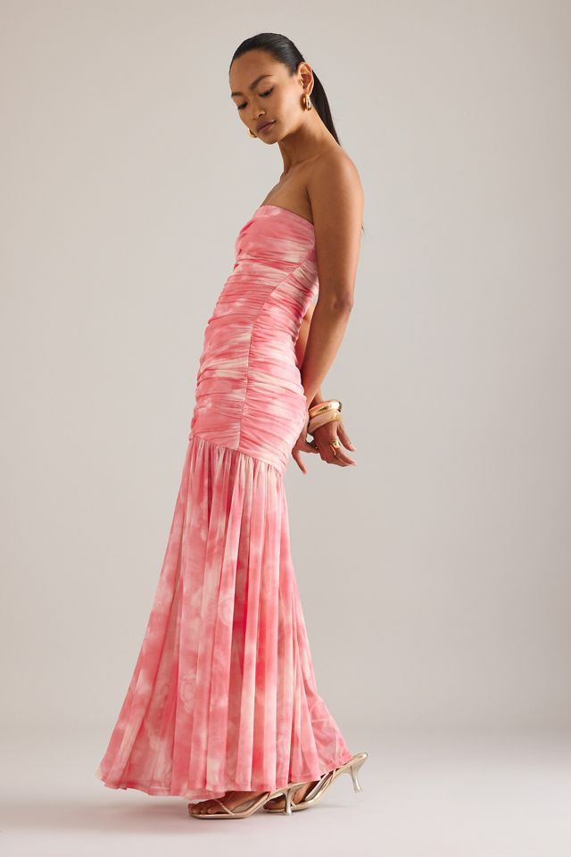 Robe Longue en Maille Bardot Solana Bustier Taille Basse #2