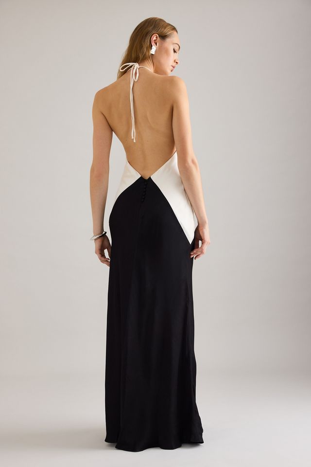Bardot Yve Vestito Lungo a Contrasto #1