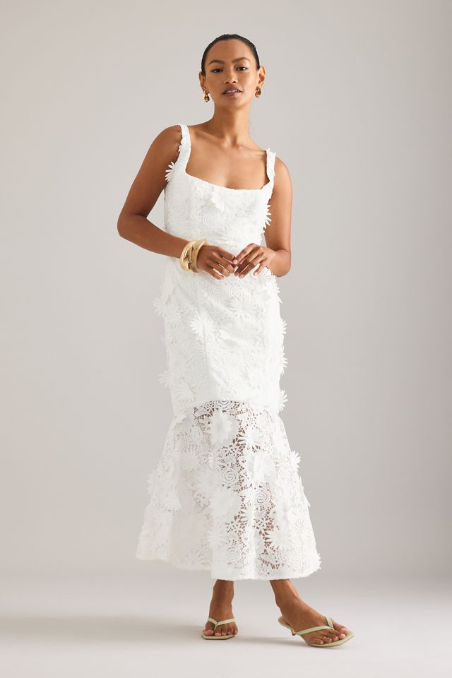 Robe mi-longue en dentelle Marico Bardot #3