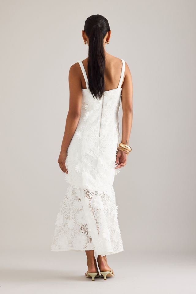 Robe mi-longue en dentelle Marico Bardot #1